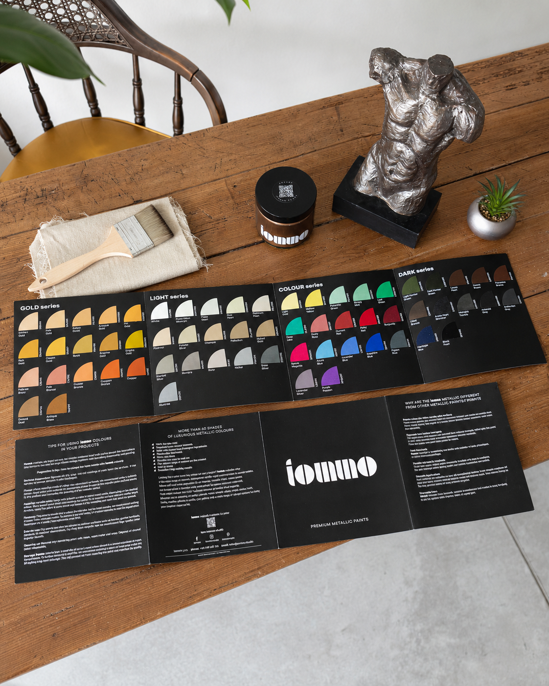 iommo Metallic Hand-Painted Colour Chart
