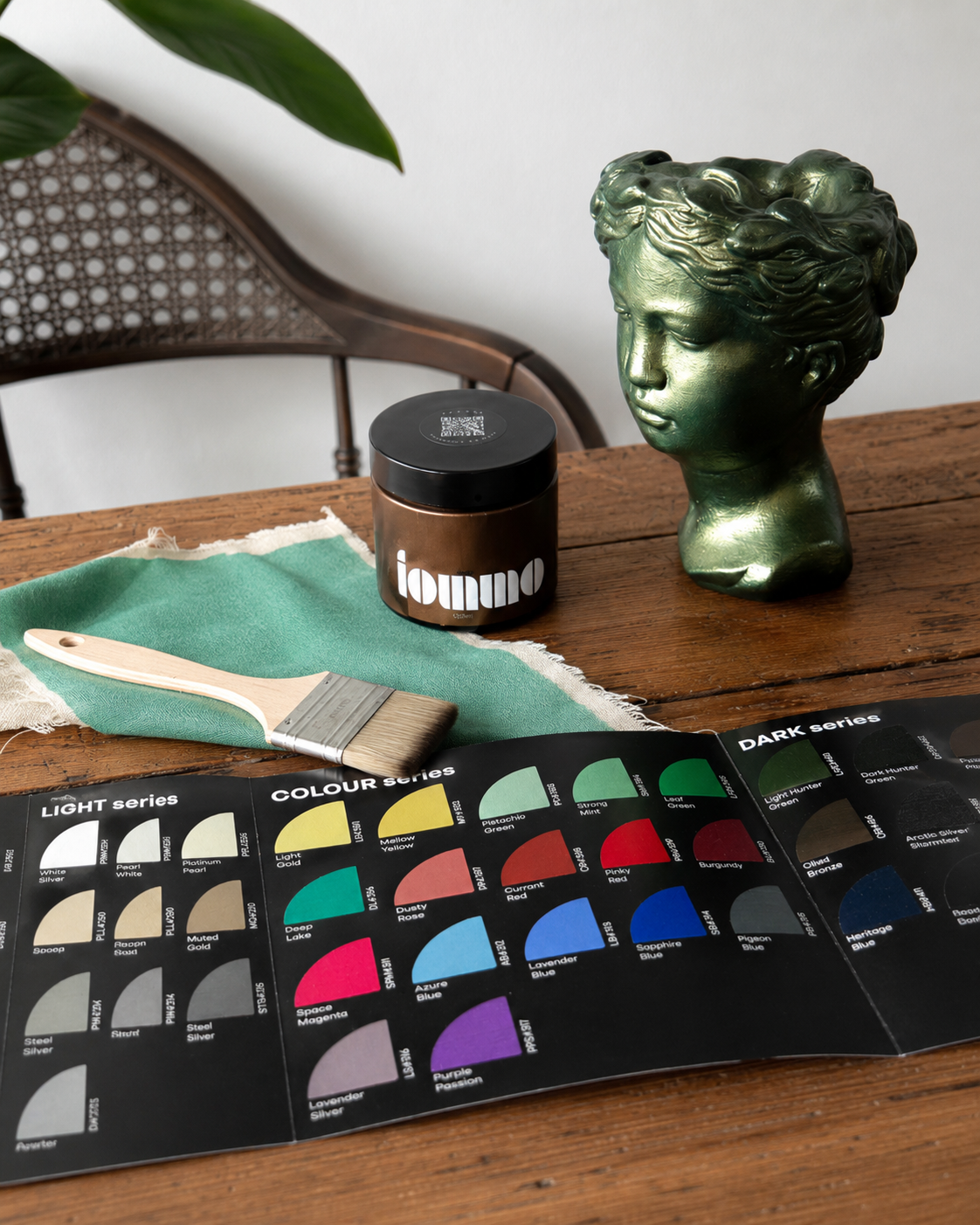 iommo Metallic Hand-Painted Colour Chart
